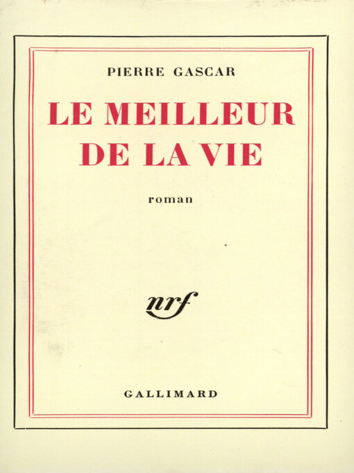 Cover image for Le meilleur de la vie